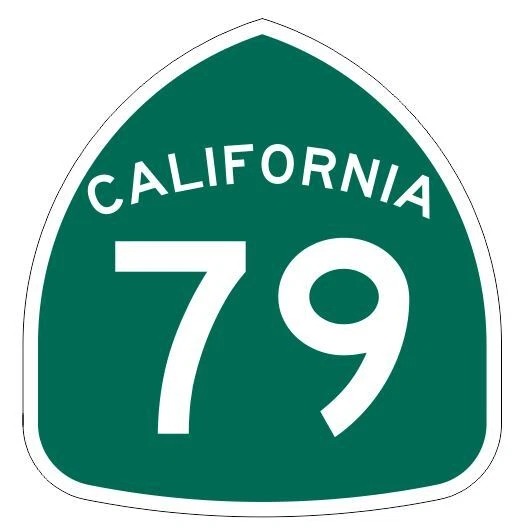 WINTER PARK PRODUCTS California State Route 79 Sticker Decal R7188 Highway Sign