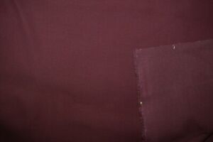 2+ Yards Dark Burgundy Thin Canvas Cotton Fabric 79" X 62"