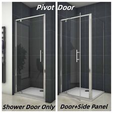 Pivot Bifold  Shower Enclosure Door Glass Screen Walk In Cubicle Panel & Tray