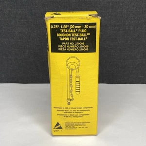 Cherne .75" - 1.25" Rubber Test Ball Pipe Plug (270008) - NEW - Picture 1 of 5