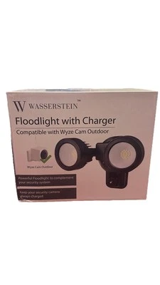 WASSERSTEIN Floodlight Charger Mount for Wyze Cam Outdoor Security Camera Wired