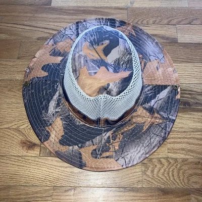Outdoor hunting/fishing ￼Breathable 100% polyester wide brimmed hat - Image 1 of 4