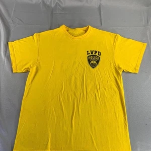 Vintage LVPD Las Vegas Police Dept Yellow Tee Graphic T-Shirt - Picture 1 of 6