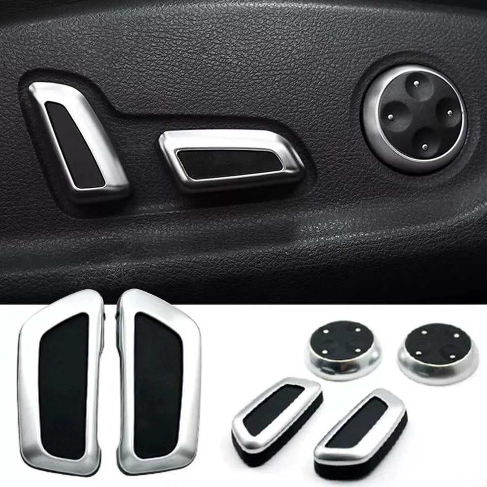 6Pcs Adjustable Knob Switch Cover for Car Seats For A3 For A4 A5 Q3 Q5 Models - Image 1 of 4
