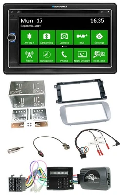 Blaupunkt Bluetooth 2DIN Lenkrad DAB USB TMC Navigation für Ford Galaxy C-Max Fo - Bild 1 von 4