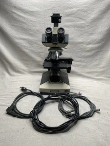 Olympus Model CHT Upright 4 Objective Binocular Microscope - Picture 1 of 21