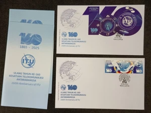 Malaysia Stamp FDC 2025 160th Year ITU International Telecommunications Union - Picture 1 of 4