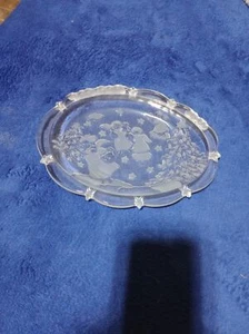 Mikasa Studio Nove Engel, Sterne und Weihnachtsbäume 9x7 Kristallschale - Bild 1 von 2