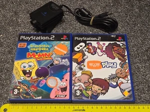 SONY PLAYSTATION 2 PS2 EYETOY LOT PLAY SPONGEBOB SQ MOVIN GAMES OFFICIAL CAMERA - Picture 1 of 2