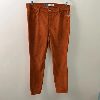 Pantalones de mezclilla de pana súper ajustados Rockstar de tiro alto Old Navy nuevos con etiquetas para mujer 14 Foto 1 de 4