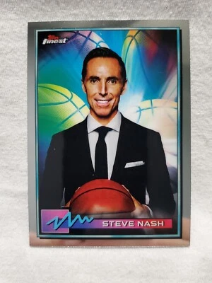 2021 Topps Finest #38 Steve Nash  - Image 1 of 2