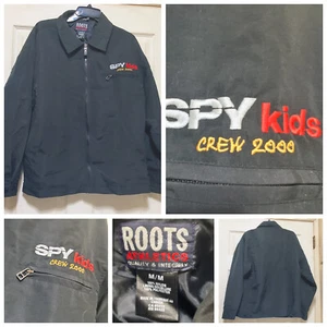 Spy Kids Jacket Mens Medium Black Crew Coat 2000 Movie Collector Roots Banderas - Picture 1 of 12