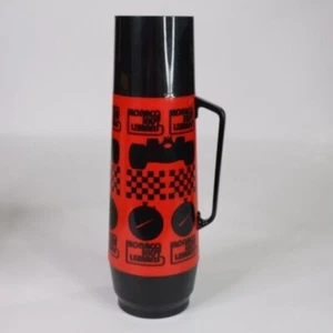 Termo vintage Monaco Indy Lemans Racing rojo negro - Imagen 1 de 11