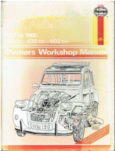 CITROEN 2CV 2CV4 2CV6 DYANE 4 DYANE 6 AMI 6 AMI 8 1967-86 OWNERS WORKSHOP MANUAL - Picture 1 of 1