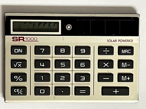 Sears SR1000 Solar Mini Pocket Calculator 8-digit function with Case - Picture 1 of 9