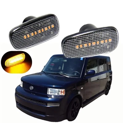 2x Lente Transparente Ámbar LED Señal Marcador Lateral Luces Lámpara Para 2004-2006 Scion xB Foto 1 de 4