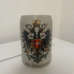 Vintage - Alt Osterreich White King 0.5L Austria Beer Stein Stoneware Mug Glazed - Picture 1 of 7