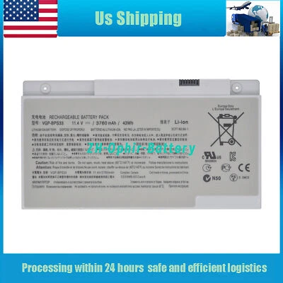 Batería 43Wh Nueva VGP-BPS33 para Sony VAIO SVT-14 SVT-15 T15 T14 Ultrabooks Series Foto 1 de 4
