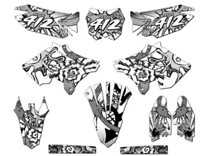 2001-2014 fits POLISPORT RESTYLE (RMZ STYLE) RM 250 ZANY White Senge Graphics... - Bild 1 von 10