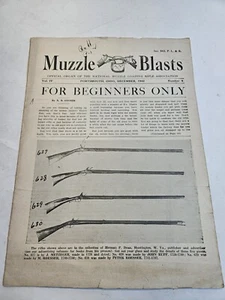 Vintage 1942 MUZZLE BLASTS Magazine December Black Powder Muzzleloading Book - Picture 1 of 11