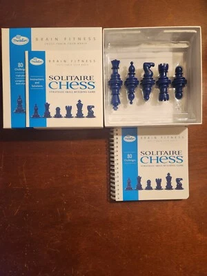Thinkfun Brain Fitness Solitaire Chess Strategic Skill Building Game-Complete - Image 1 of 4
