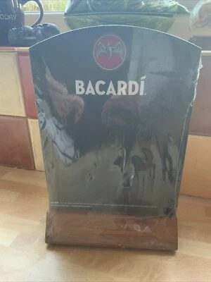 Bacardi Freestanding Chalkboard on a Wooden Stand - Image 1 of 4