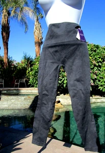NEW Yummie leggings full length stretch acid wash high waist tummy shaping M/L - Picture 1 of 2
