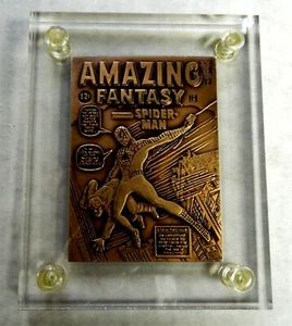 Tarjeta Amazing Fantasy Spider-Man Highland 1996 como nueva bronce edición limitada certificado de autenticidad - Imagen 1 de 3