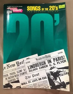 SONGS OF THE 20's The Decade Series Sheet Music Book Hal Leonard 1988 - Picture 1 of 9