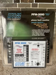 Mars PFM-2000 Phase Fault Monitor NO. 32549 Guards Against High And Low Voltage - Picture 1 of 5