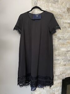 FRENCH CONNECTION Women’s Black & Navy Midi Dress Size US 4
