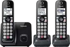 Panasonic Bezprzewodowy system telefonii Rozszerzalne blokowanie połączeń 3 słuchawki KX-TGD813B - Zdjęcie 1 z 6