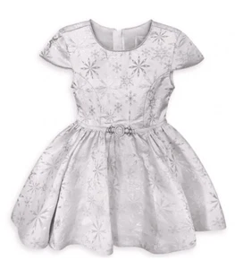 Disney Store Original Frozen Elsa Fancy Formal Dress Size 9/10 Costume Metallic - Picture 1 of 15