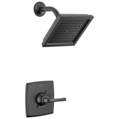 Delta Geist Shower Only Rough/Trim 14 Series Matte Black-Certified Refurbished - Image 1 of 4