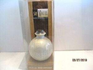 San Miguel White Tyme & Ginger Fragrant Reed Diffuser Set Pearl Bottle