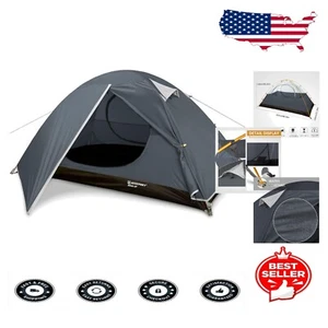Weather-Resistant 2-Person Backpacking Tent with Quick Setup & Windproof Design - Picture 1 of 9