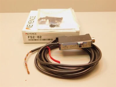 Keyence FS2-62 Cable Type Fiber Amplifier NPN Output, 12-24VDC Input - Image 1 of 2