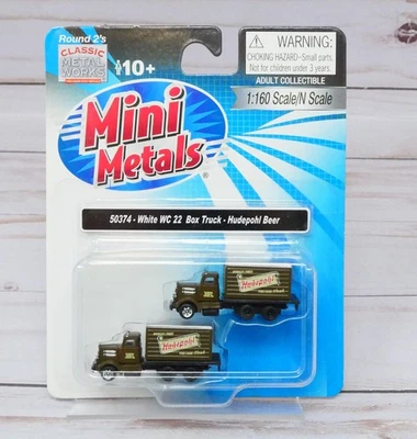 Mini-Metals 50374, White WC 22 Box Delivery Truck, Hudepohl Beer, 1/160 N Scale - Image 1 of 3