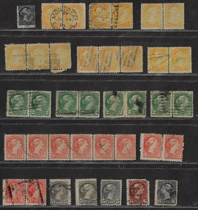 Canada — 1870-95, Lot of 38 Stamps — Queen Victoria (½¢ to 8¢) Ref. 1121 - Picture 1 of 2