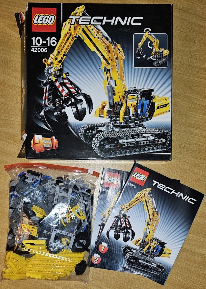 LEGO TECHNIK: Raupenbagger (42006) Excavator mit Karton und Bauanleitung - Bild 1 von 1