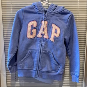 Sudadera con Capucha Baby Gap Logo Púrpura Talla 4 T Cremallera Completa - Imagen 1 de 3