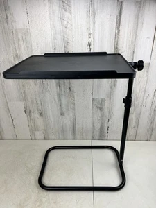 Swivel Bedside Table Adjustable Height (31”-19”) 90° Tilting TV Dinner Table NEW - Picture 1 of 17