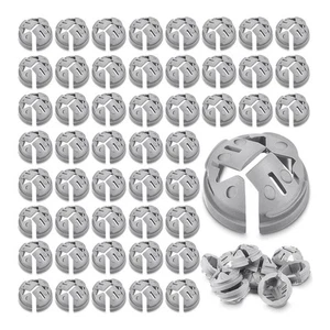 1/2 In. Non Metallic Button Push-in Bulk Connector Gray NM Cable Connector7158 - Afbeelding 1 van 6