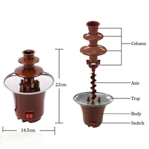 Loviver Mini Chocolate Melt With Heating Fondue Fountain Machine Liqueurs US - Picture 1 of 7