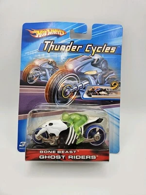 2003 Hot Wheels Thunder Cycles White Bone Beast Ghost Riders - Image 1 of 2