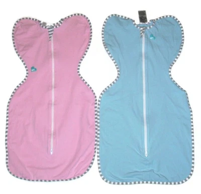 LOTE DE 2 Love to Dream Swaddle UP Original Azul Rosa Mediano 13-19 libras Foto 1 de 2