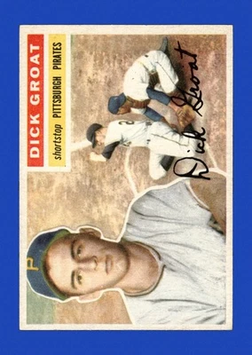 1956 Topps Set-Break # 24 Dick Groat como nuevo (espalda blanca) *GMCARDS* Foto 1 de 2