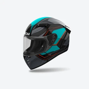 Casco moto scooter Integrale CONNOR DUNK Nero Azzurro lucido AIROH ECE 2206 - Imagen 1 de 6