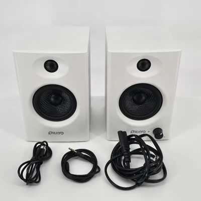 HAYO C6 Bluetooth 5.3 Computer Speakers 60W Active Desktop Monitor White - Image 1 of 2