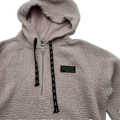UNDERCOVER Felpa con cappuccio Victoria Secret ROSA SMALL pile sherpa 1 4 zip rosa pullover accogliente